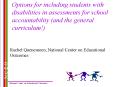 Options for including students with disabilities in Accountability System PowerPoint PPT Presentation