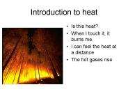 Introduction to heat