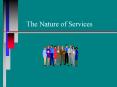 The Nature of Services PowerPoint PPT Presentation