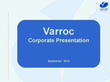 Varroc Corporate Presentation