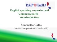 English speaking countries and Commonwealth 