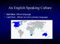 An English Speaking Culture PowerPoint PPT Presentation