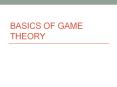 Basics of Game Theory PowerPoint PPT Presentation