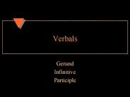 Verbals