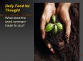 Daily Food for Thought PowerPoint PPT Presentation
