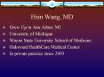 Hsin Wang, MD PowerPoint PPT Presentation
