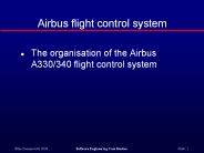 Airbus flight control system