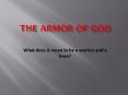 THE ARMOR OF GOD PowerPoint PPT Presentation