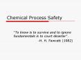 Chemical Process Safety PowerPoint PPT Presentation
