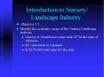 Introduction to Nursery/ Landscape Industry PowerPoint PPT Presentation