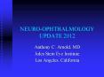 NEURO-OPHTHALMOLOGY UPDATE 2012 PowerPoint PPT Presentation