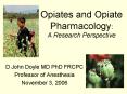 Opiates and Opiate Pharmacology:  A Research Perspective PowerPoint PPT Presentation