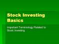 Stock Investing Basics PowerPoint PPT Presentation