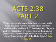 Acts 2:38 Part 2