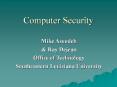Computer Security PowerPoint PPT Presentation