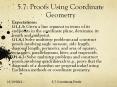 5.7: Proofs Using Coordinate Geometry PowerPoint PPT Presentation
