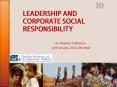 LEADERSHIP AND CORPORATE SOCIAL RESPONSIBILITY PowerPoint PPT Presentation