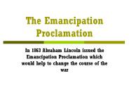 The Emancipation Proclamation