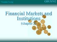 Financial Markets and Institutions