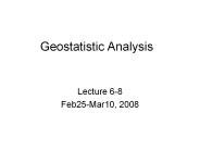 Geostatistic Analysis