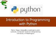 Introduction to Programming with Python