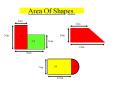 Area Of Shapes. PowerPoint PPT Presentation