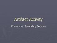 Artifact Activity