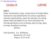 Unite-II LATHE