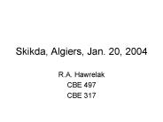 Skikda, Algiers, Jan. 20, 2004