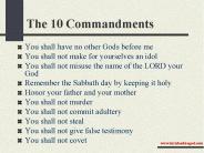 The 10 Commandments