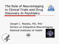 The Role of Neuroimaging in Clinical Trials and Drug Discovery In Psychiatry PowerPoint PPT Presentation