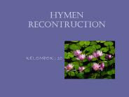 HYMEN RECONTRUCTION