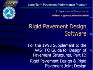Rigid Pavement Design Software