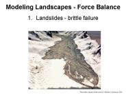 Landslides - brittle failure
