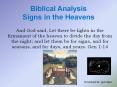 And God said, Let there be lights in the firmament of the heaven to divide the day from the night; and let them be for signs, and for seasons, and for days, and years. Gen 1:14 PowerPoint PPT Presentation