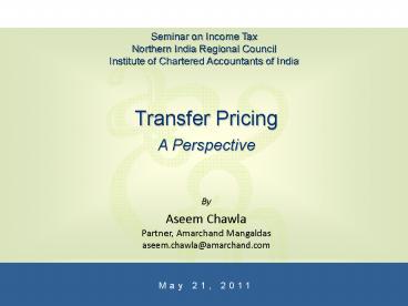 Transfer Pricing