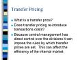 Transfer Pricing PowerPoint PPT Presentation