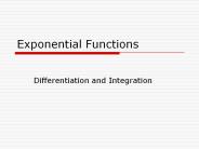 Exponential Functions