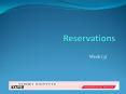 Reservations PowerPoint PPT Presentation