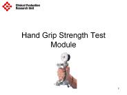 Hand Grip Strength Test Module