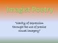 Imagist Poetry PowerPoint PPT Presentation