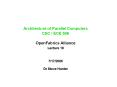 Architecture of Parallel Computers CSC / ECE 506  OpenFabrics Alliance Lecture 18 PowerPoint PPT Presentation