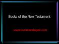 Books of the New Testament PowerPoint PPT Presentation