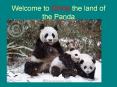 Welcome to China the land of the Panda PowerPoint PPT Presentation