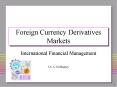 Foreign Currency Derivatives Markets PowerPoint PPT Presentation