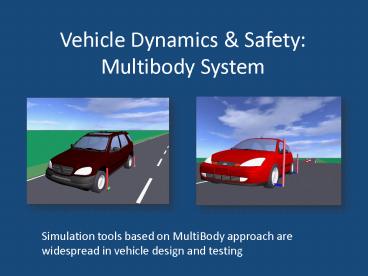 Vehicle Dynamics
