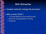 DNA Extraction