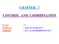 CHAPTER - 7 CONTROL AND COORDINATION PowerPoint PPT Presentation