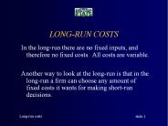 LONG-RUN COSTS