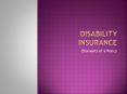 Disability Insurance PowerPoint PPT Presentation